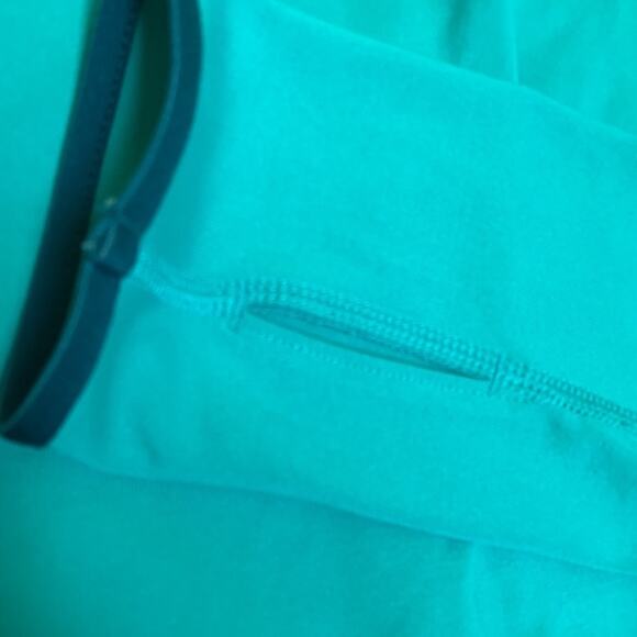 Nike Pro Dri-Fit Half Zip Mock Neck Women’s-Turquoise/Aqua-Size Small - Picture 12 of 12